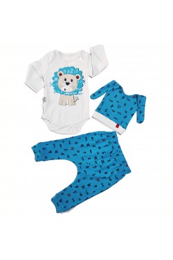 Aslan Baskılı 3' lü Takım