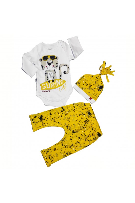 Surfing Baskılı 3' lü Takım