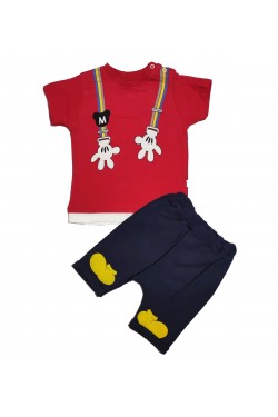 Askı Modelli Mickey Mouse Baskılı İkili Takım Askı Modelli Mickey Mouse Baskılı İkili Takım