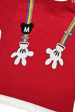 Askı Modelli Mickey Mouse Baskılı İkili Takım Askı Modelli Mickey Mouse Baskılı İkili Takım