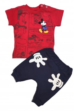 Mickey Mouse Baskılı İkili Takım