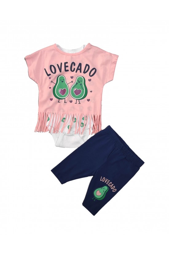 Avakado Baskılı Üçlü Takım Avakado Baskılı Üçlü Takım