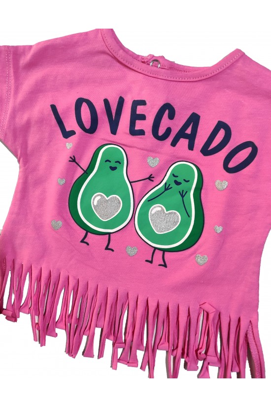 Avakado Baskılı Üçlü Takım