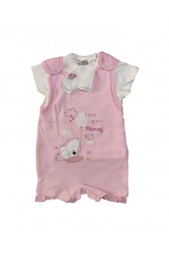 Balon İşlemeli Badi ve Çoraplı Tulum Balon İşlemeli Badi ve Çoraplı Tulum