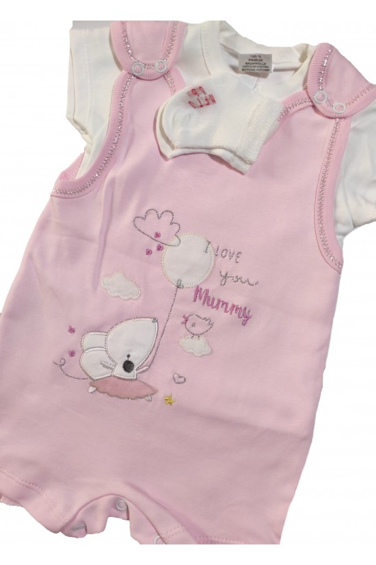 Balon İşlemeli Badi ve Çoraplı Tulum Balon İşlemeli Badi ve Çoraplı Tulum