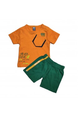 Baskılı Cep Detaylı İkili Takım Baskılı Cep Detaylı İkili Takım