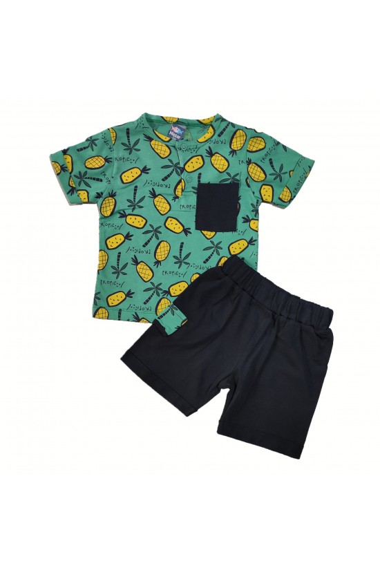 Ananas Baskılı İkili Takım Ananas Baskılı İkili Takım