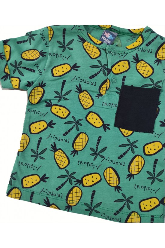 Ananas Baskılı İkili Takım Ananas Baskılı İkili Takım