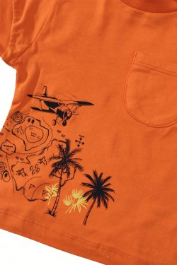 Adventure Baskılı Cep Detaylı İkili Takım Adventure Baskılı Cep Detaylı İkili Takım