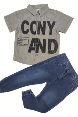 Cony And Baskılı Gömlekli Takım