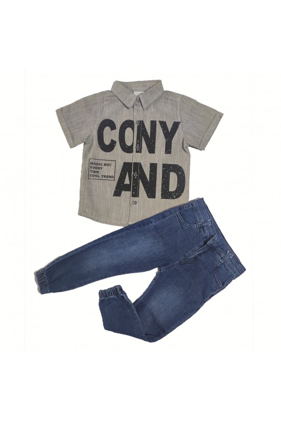 Cony And Baskılı Gömlekli Takım Cony And Baskılı Gömlekli Takım