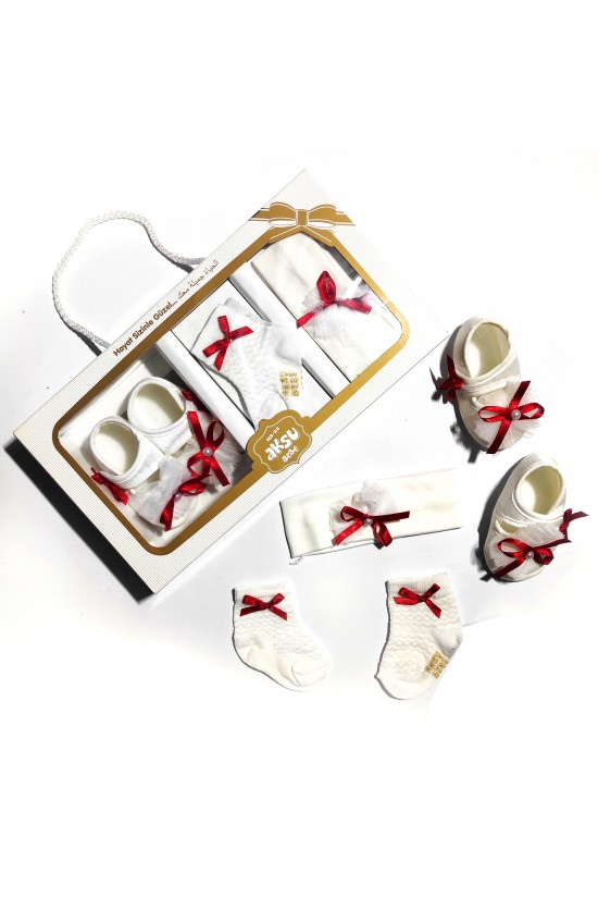 Kurdele İşlemeli 3'lü Patik Kurdele İşlemeli 3'lü Patik