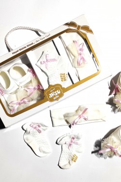 Tüllü Kurdele İşlemeli 3' lü Patik Tüllü Kurdele İşlemeli 3' lü Patik