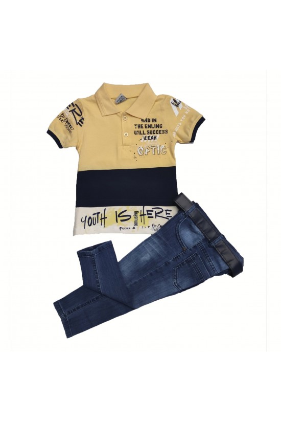 Baskılı Lacoste Yaka İki Takım Baskılı Lacoste Yaka İki Takım