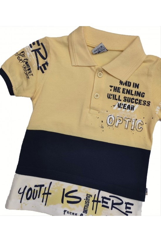 Baskılı Lacoste Yaka İki Takım Baskılı Lacoste Yaka İki Takım