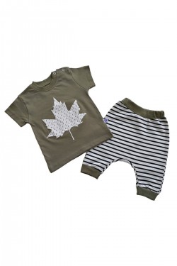 Yaprak Desenli İkili Takım