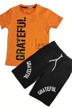 Grateful Baskılı İkili Takım