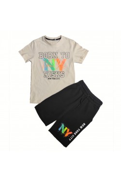 New York Baskılı İkili Takım