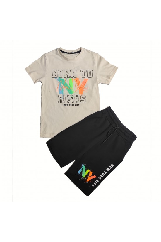 New York Baskılı İkili Takım New York Baskılı İkili Takım