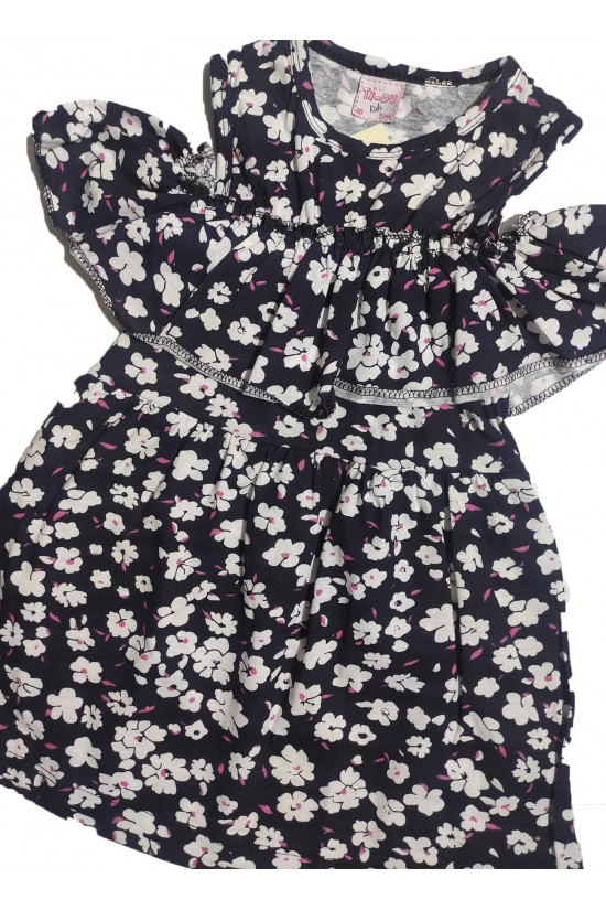 Düşük Omuz Detaylı Elbise Düşük Omuz Detaylı Elbise