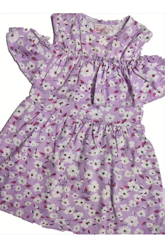 Düşük Omuz Detaylı Elbise Düşük Omuz Detaylı Elbise