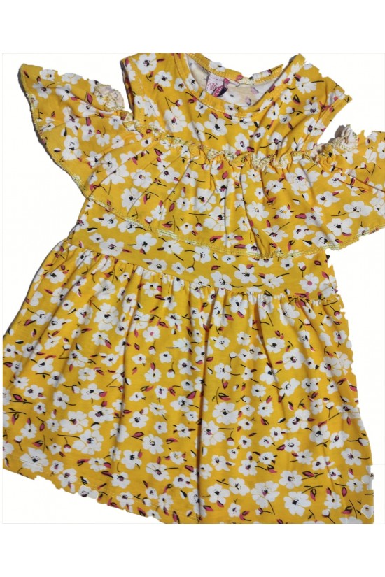 Düşük Omuz Detaylı Elbise Düşük Omuz Detaylı Elbise