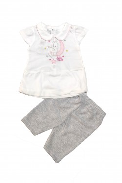 Yakalı Ay İşlemeli Takım