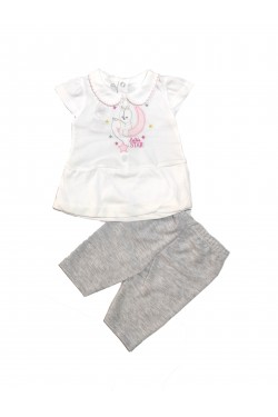 Yakalı Ay İşlemeli Takım