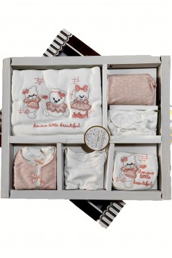 Sevimli Ayı İşlemeli 10'lu Hastane Çıkışı Sevimli Ayı İşlemeli 10'lu Hastane Çıkışı