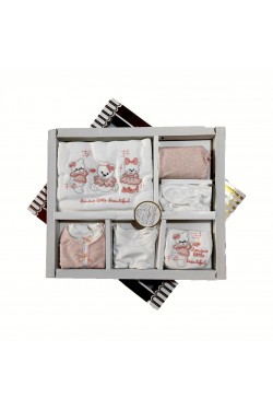 Sevimli Ayı İşlemeli 10'lu Hastane Çıkışı