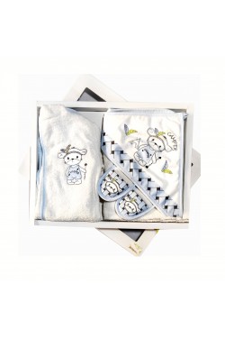 Camper İşlemeli Bornoz Takımı Camper İşlemeli Bornoz Takımı