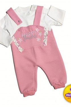 Happy Flowers İşlemeli Tulum