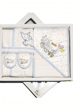 Fil İşlemeli Bornoz Takımı Fil İşlemeli Bornoz Takımı