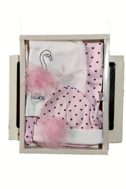 Flamingo İşlemeli 5'li Hastane Çıkışı