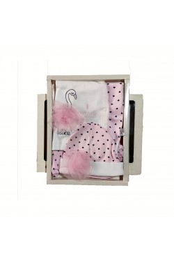 Flamingo İşlemeli 5'li Hastane Çıkışı Flamingo İşlemeli 5'li Hastane Çıkışı