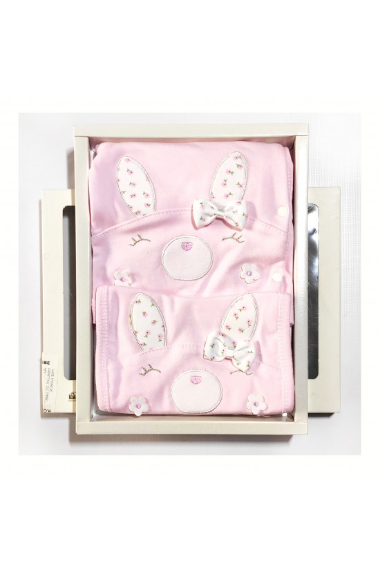 Sevimli Tavşan İşlemeli 5'li Hastane Çıkışı Sevimli Tavşan İşlemeli 5'li Hastane Çıkışı