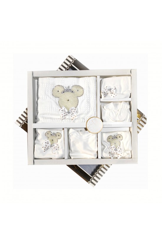 Mickey Mouse İşlemeli 10'lu Hastane Çıkışı Mickey Mouse İşlemeli 10'lu Hastane Çıkışı