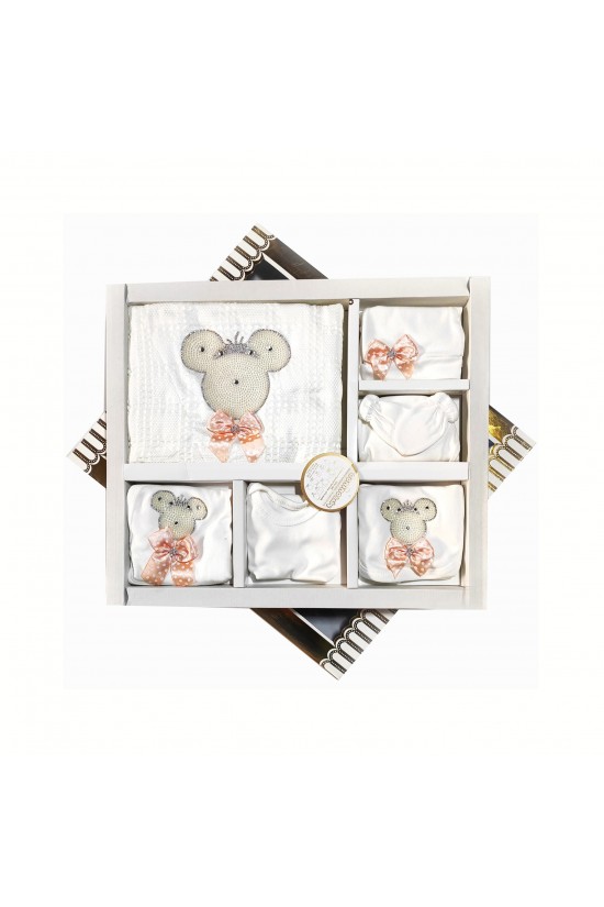 Mickey Mouse İşlemeli 10'lu Hastane Çıkışı Mickey Mouse İşlemeli 10'lu Hastane Çıkışı