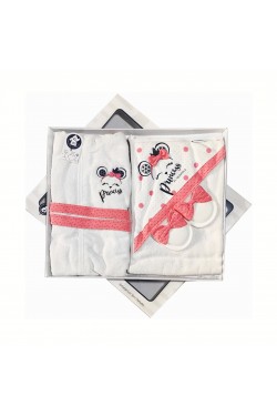 Prenses İşlemeli Bornoz Takımı Prenses İşlemeli Bornoz Takımı