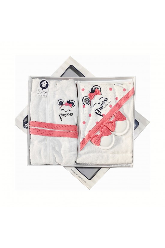 Prenses İşlemeli Bornoz Takımı Prenses İşlemeli Bornoz Takımı