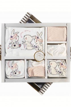 Sevimli Tavşan İşlemeli 10' lu Hastane Çıkışı Sevimli Tavşan İşlemeli 10' lu Hastane Çıkışı