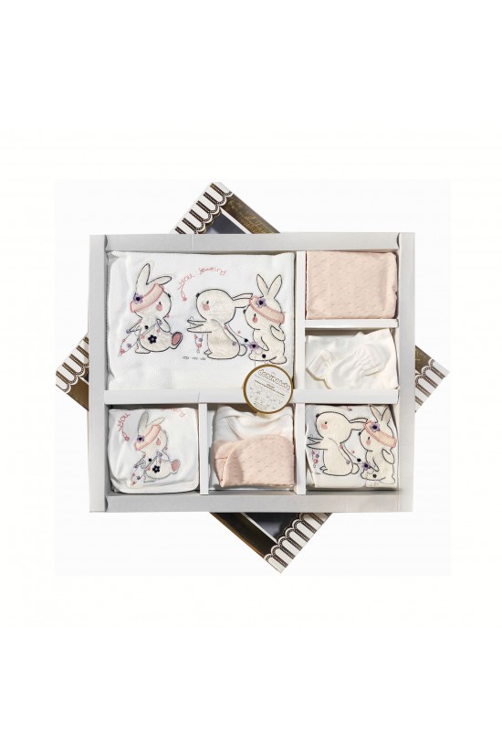 Sevimli Tavşan İşlemeli 10' lu Hastane Çıkışı Sevimli Tavşan İşlemeli 10' lu Hastane Çıkışı