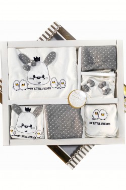 Sevimli Tavşan ve Civciv İşlemeli 10' lu Hastane Çıkışı Sevimli Tavşan ve Civciv İşlemeli 10' lu Hastane Çıkışı