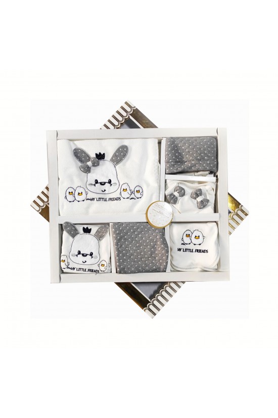 Sevimli Tavşan ve Civciv İşlemeli 10' lu Hastane Çıkışı Sevimli Tavşan ve Civciv İşlemeli 10' lu Hastane Çıkışı