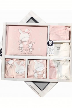 Sevimli Tavşan İşlemeli 10' lu Hastane Çıkışı