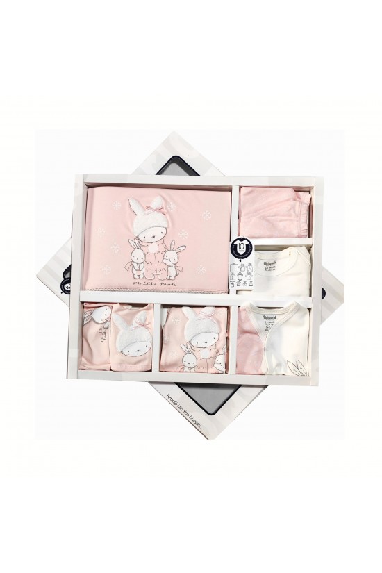 Sevimli Tavşan İşlemeli 10' lu Hastane Çıkışı Sevimli Tavşan İşlemeli 10' lu Hastane Çıkışı