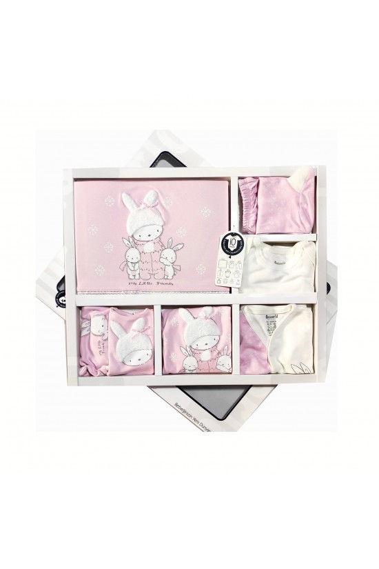 Sevimli Tavşan İşlemeli 10' lu Hastane Çıkışı Sevimli Tavşan İşlemeli 10' lu Hastane Çıkışı